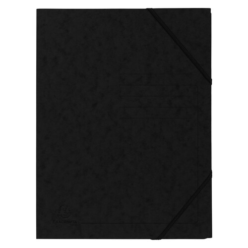 Eckspanner A4 GZ schwarz Karton Exacompta 555411E Produktbild