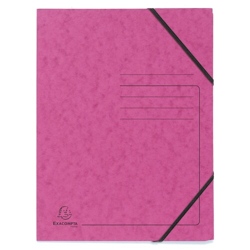 Eckspanner A4 GZ rosa Karton Exacompta 555420E Produktbild