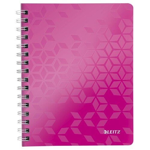 Collegeblock WOW A4 kariert pink metallic Leitz 4638-00-23 Produktbild Front View L