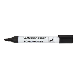 Whiteboardmarker 1,5-4mm Rundspitze schwarz trocken abwischbar BestStandard 3123 Produktbild