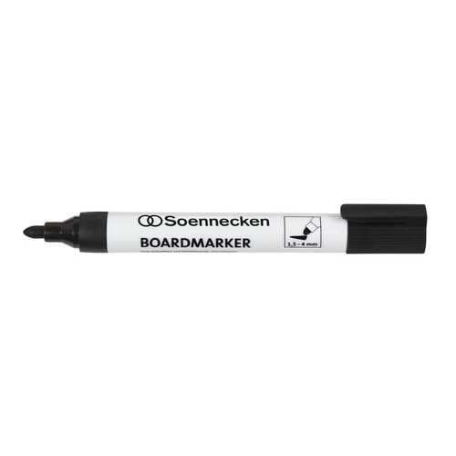Whiteboardmarker 1,5-4mm Rundspitze schwarz trocken abwischbar BestStandard 3123 Produktbild Front View L