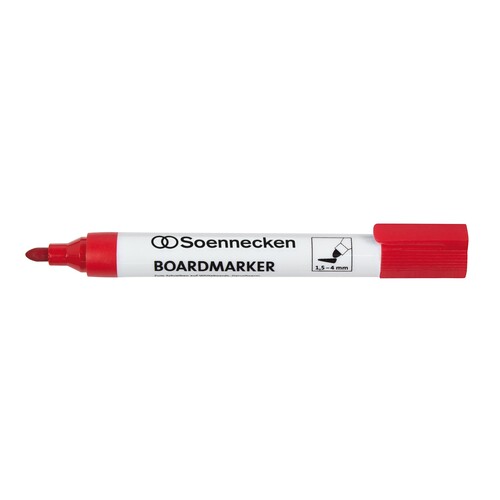 Whiteboardmarker 1,5-4mm Rundspitze rot trocken abwischbar BestStandard 3120 Produktbild Front View L