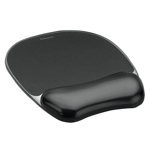 Mousepad Gel Crystal 230x200x25mm schwarz Fellowes 9112101 Produktbild Front View L