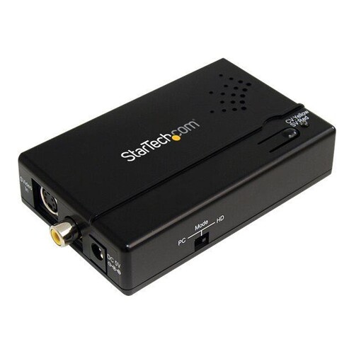 StarTech.com Composite und S-Video auf VGA Video Konverter mit Scaler - VGA zu RCA (YPbPr) Produktbild Additional View 1 L