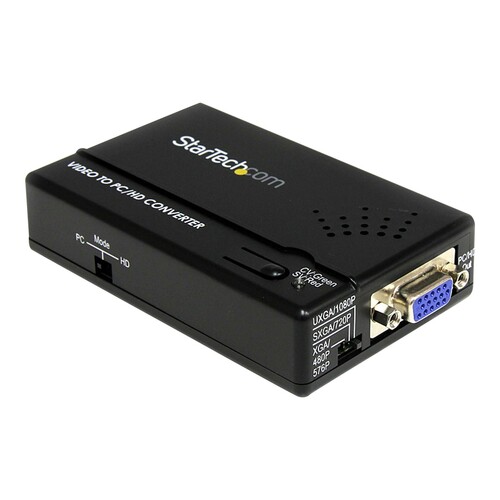 StarTech.com Composite und S-Video auf VGA Video Konverter mit Scaler - VGA zu RCA (YPbPr) Produktbild Additional View 3 L