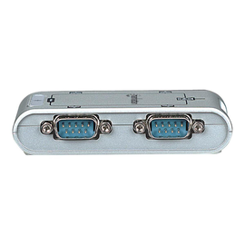Manhattan USB-A to 4x Serial Port Converter, Male to Male, Serial/RS232, MosChip MCS7840, Automatic Produktbild