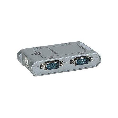 Manhattan USB-A to 4x Serial Port Converter, Male to Male, Serial/RS232, MosChip MCS7840, Automatic Produktbild Additional View 3 L