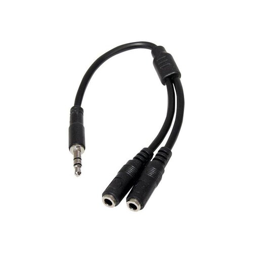 StarTech.com 3,5mm Klinke Y-Splitter Kabel - Headset Splitter Produktbild Additional View 2 L