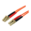 StarTech.com 1m Fiber Optic Cable - Multimode Duplex 50/125 - LSZH - LC/LC - OM2 - LC to LC Fiber Pa Produktbild