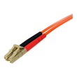 StarTech.com 1m Fiber Optic Cable - Multimode Duplex 50/125 - LSZH - LC/LC - OM2 - LC to LC Fiber Pa Produktbild Additional View 1 S