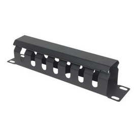Intellinet Kabelmanagement für 10"-Schränke, 1 HE, mit Blende, schwarz - Kabelmanagement - Rack mont Produktbild