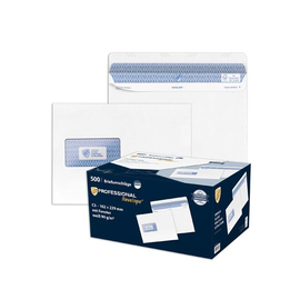 Briefumschlag REVELOPE mit Fenster C5 162x229mm Heißleimverschluß 90g weiß blickdichter Innendruck FSC (PACK=500 STÜCK) Produktbild