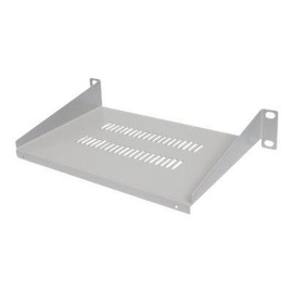 Intellinet 10" Cantilever Shelf, 1U, Shelf Depth 150mm, Vented, Max 25kg, Grey, Three Year Warranty Produktbild