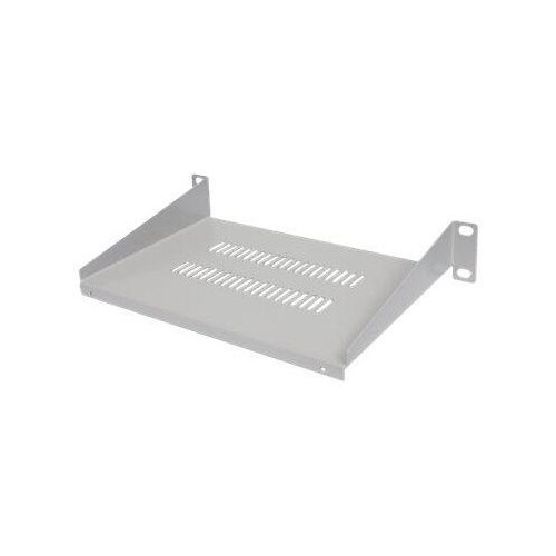 Intellinet 10" Cantilever Shelf, 1U, Shelf Depth 150mm, Vented, Max 25kg, Grey, Three Year Warranty Produktbild Front View L