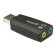 Manhattan USB-A Sound Adapter, USB-A to 3.5mm Mic-in and Audio-Out ports, 480 Mbps (USB 2.0) Produktbild Additional View 2 S
