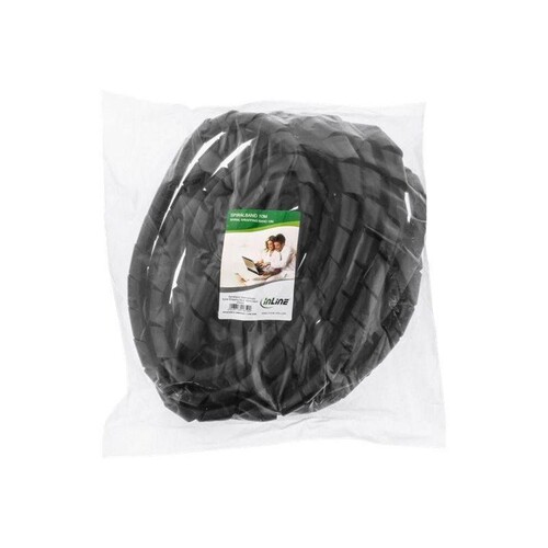 InLine Spiralband 10m - schwarz - 25mm Produktbild Additional View 2 L