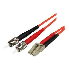 StarTech.com 1m Fiber Optic Cable - Multimode Duplex 50/125 - LSZH - LC/ST - OM2 - LC to ST Fiber Pa Produktbild