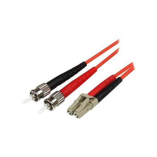 StarTech.com 1m Fiber Optic Cable - Multimode Duplex 50/125 - LSZH - LC/ST - OM2 - LC to ST Fiber Pa Produktbild