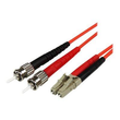 StarTech.com 1m Fiber Optic Cable - Multimode Duplex 50/125 - LSZH - LC/ST - OM2 - LC to ST Fiber Pa Produktbild Additional View 3 S