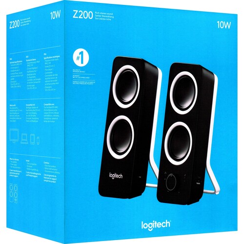 PC Lautsprecher Z200 Audio Stereo 2.0 10Watt Logitech 980-000810 Produktbild Additional View 1 L