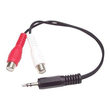 StarTech.com 15cm Audiokabel 3,5mm Klinke auf 2x Cinch (Stecker/Buchse) Produktbild Additional View 1 S