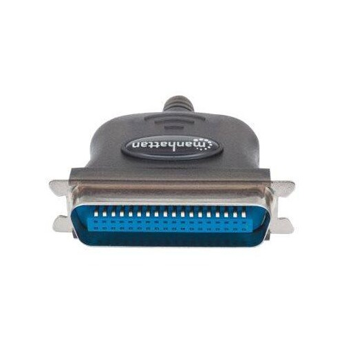 Manhattan USB-A to Parallel Printer Cen36 Converter Cable, 1.8m, Male to Male, Black, 12Mbps, IEEE 1 Produktbild Additional View 2 L