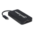 Manhattan USB-C Dock/Hub, Ports (x4): DisplayPort, DVI-I, HDMI or VGA, Note: Only One Port can be us Produktbild