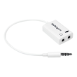 StarTech.com 4 Position Microphone and Headphone Splitter 3.5 mm 4 Pin / 4 Pole Mic and Audio Combo Produktbild