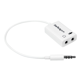 StarTech.com 4 Position Microphone and Headphone Splitter 3.5 mm 4 Pin / 4 Pole Mic and Audio Combo Produktbild