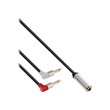 InLine Slim Audio Kopfh. Flugz.-Adapterkab. - 2x3,5mm ST / 3,5mm BU 3pol. - 1m Produktbild
