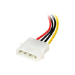 StarTech.com 15cm 4-Pin Molex auf SATA Kabel links gewinkelt - Stecker/Buchse - Netzteil - SATA-Stro Produktbild Additional View 2 S