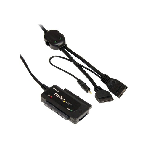 StarTech.com USB 2.0 auf SATA IDE Adapterkabel - USB2 S-ATA Adapter/ Konverter Kit - 2 x IDE (40/44p Produktbild