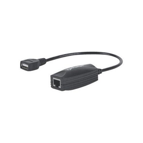 IC Intracom Manhattan USB-A Line Extender, for use with RJ45 network cable (not included) Produktbild Additional View 1 L