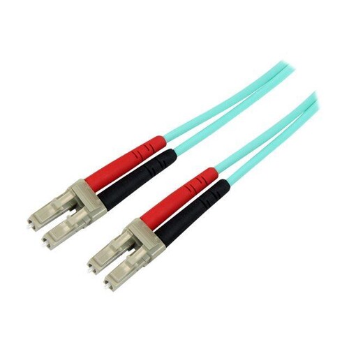StarTech.com 10m (30ft) LC/UPC to LC/UPC OM3 Multimode Fiber Optic Cable, Full Duplex 50/125ÃÂµm Zi Produktbild Additional View 1 L