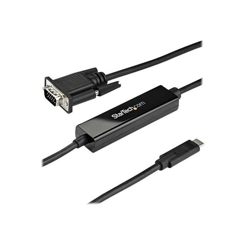 StarTech.com 2 m USB-C auf VGA Kabel - 1920x1200/1080p USB Typ-C auf VGA Video Aktives Adapter Kabel Produktbild Additional View 3 L