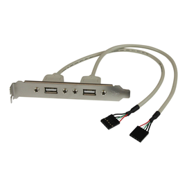 StarTech.com 2-Port USB A Slotblech-Adapter (Buchse) Produktbild