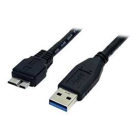 StarTech.com 0,5m USB 3.0 A auf Micro B Kabel - St/St - Schwarz - 50cm SuperSpeed USB 3.0 Anschlussk Produktbild