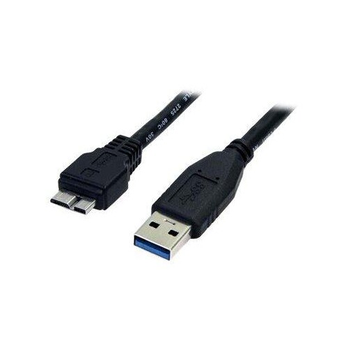 StarTech.com 0,5m USB 3.0 A auf Micro B Kabel - St/St - Schwarz - 50cm SuperSpeed USB 3.0 Anschlussk Produktbild