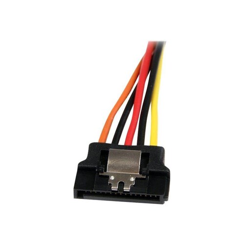 StarTech.com SATA Y-Strom-Adapterkabel mit Verriegelungs Clip 15cm - S-ATA Y Splitter Stromkabel St/ Produktbild Additional View 2 L