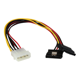 StarTech.com 30 cm 4-Pin LP4 auf SATA Y-Stromkabel - LP4 zu Serial-ATA Splitter Y-Kabel (PYO2LP4LSAT Produktbild