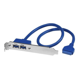 StarTech.com 2 Port USB 3.0 A Buchse Slotblech - USB 3 Pin Header Slotblech Konsole - USB-Konsole - Produktbild