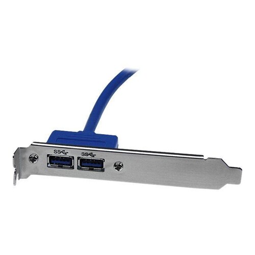 StarTech.com 2 Port USB 3.0 A Buchse Slotblech - USB 3 Pin Header Slotblech Konsole - USB-Konsole - Produktbild Additional View 2 L