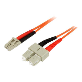 StarTech.com 3m Fiber Optic Cable - Multimode Duplex 50/125 - LSZH - LC/SC - OM2 - LC to SC Fiber Pa Produktbild