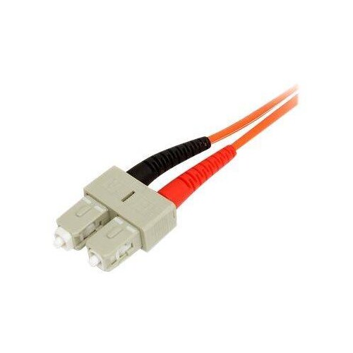 StarTech.com 3m Fiber Optic Cable - Multimode Duplex 50/125 - LSZH - LC/SC - OM2 - LC to SC Fiber Pa Produktbild Additional View 1 L