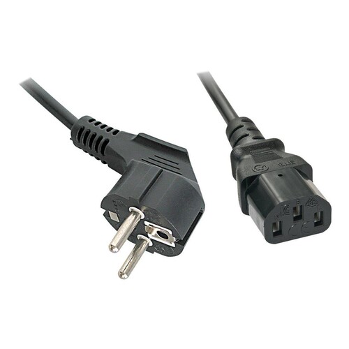 Lindy Stromkabel - power CEE 7/7 (M) gewinkelt zu power IEC 60320 C13 Produktbild