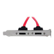 StarTech.com 2 Port SATA auf eSATA Slotblech - Serial-ATA/eSATA Adapter - SATA-Blende, intern/extern Produktbild Additional View 3 S