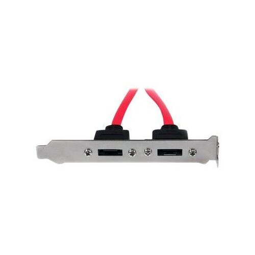 StarTech.com 2 Port SATA auf eSATA Slotblech - Serial-ATA/eSATA Adapter - SATA-Blende, intern/extern Produktbild Additional View 3 L