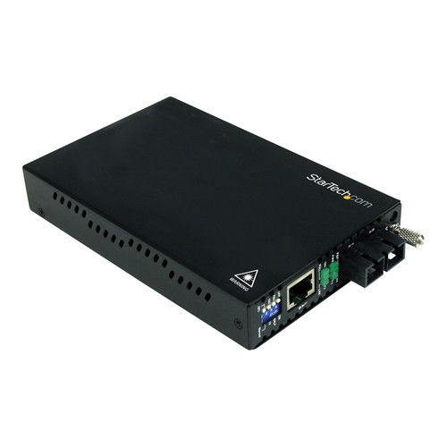 StarTech.com 10/100 Mbit/s Ethernet Single Mode LWL / Glasfaser SC Medienkonverter 30 km Produktbild