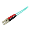 StarTech.com 1m (3ft) LC/UPC to LC/UPC OM3 Multimode Fiber Optic Cable, Full Duplex 50/125ÃÂµm Zipc Produktbild Additional View 3 S