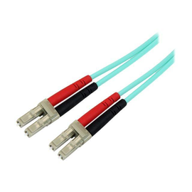StarTech.com 3m Fiber Optic Cable - 10 Gb Aqua - Multimode Duplex 50/125 - LSZH - LC/LC - OM3 - LC t Produktbild